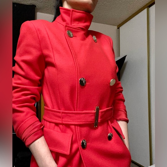 Versace Red trench coat - Picture 7 of 14